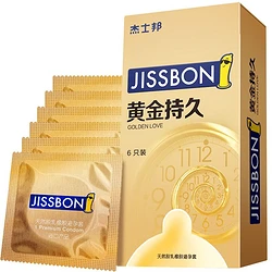 jissbon 杰士邦 黄金持久安全套 含赠8只装（超凡持久*1+黄金持久*7）